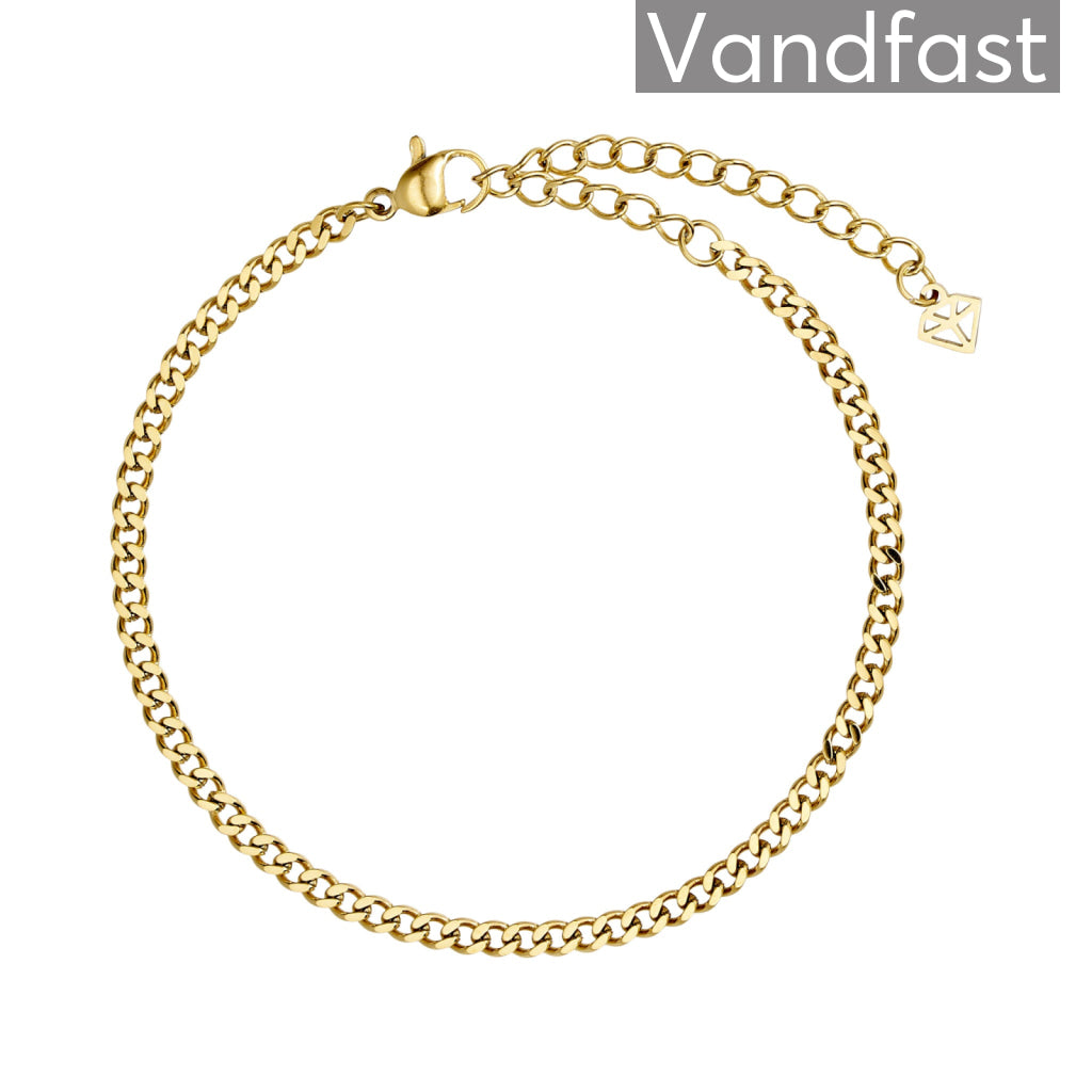 ANNEBRAUNER Panzer Armbånd 18K Guldbelagt 3 mm