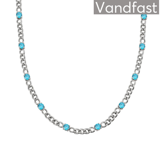 Annebrauner Panzer Necklace Aquamarine