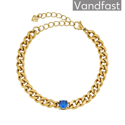 Annebrauner Panzer Sapphire Blue Bracelet