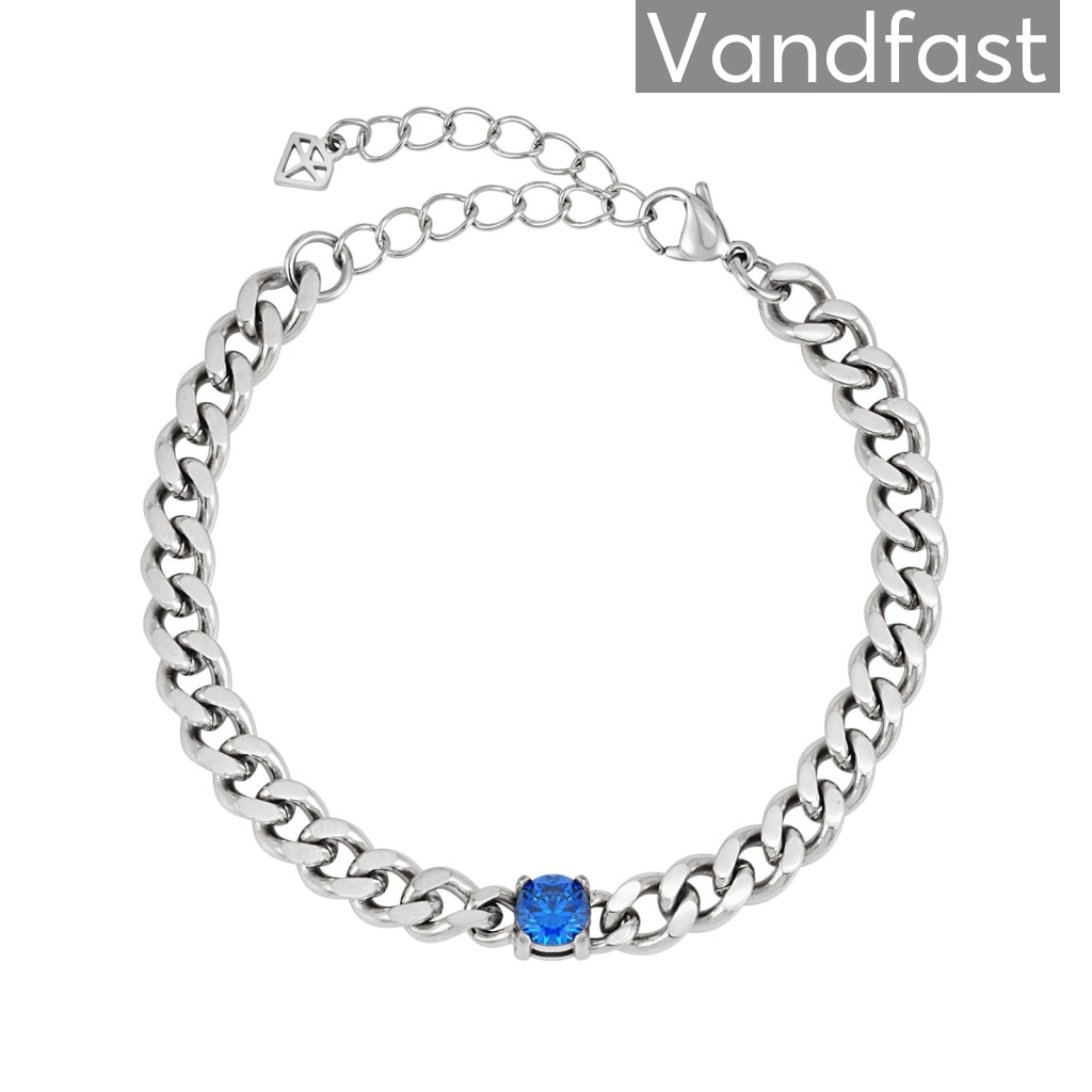 Annebrauner Panzer Sapphire Blue Bracelet