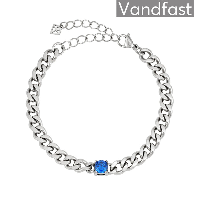 Annebrauner Panzer Sapphire Blue Bracelet