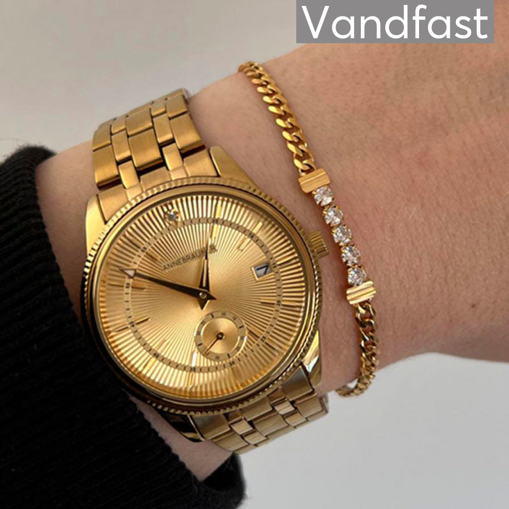 Annebrauner Panzer Tennis Clear Bracelet