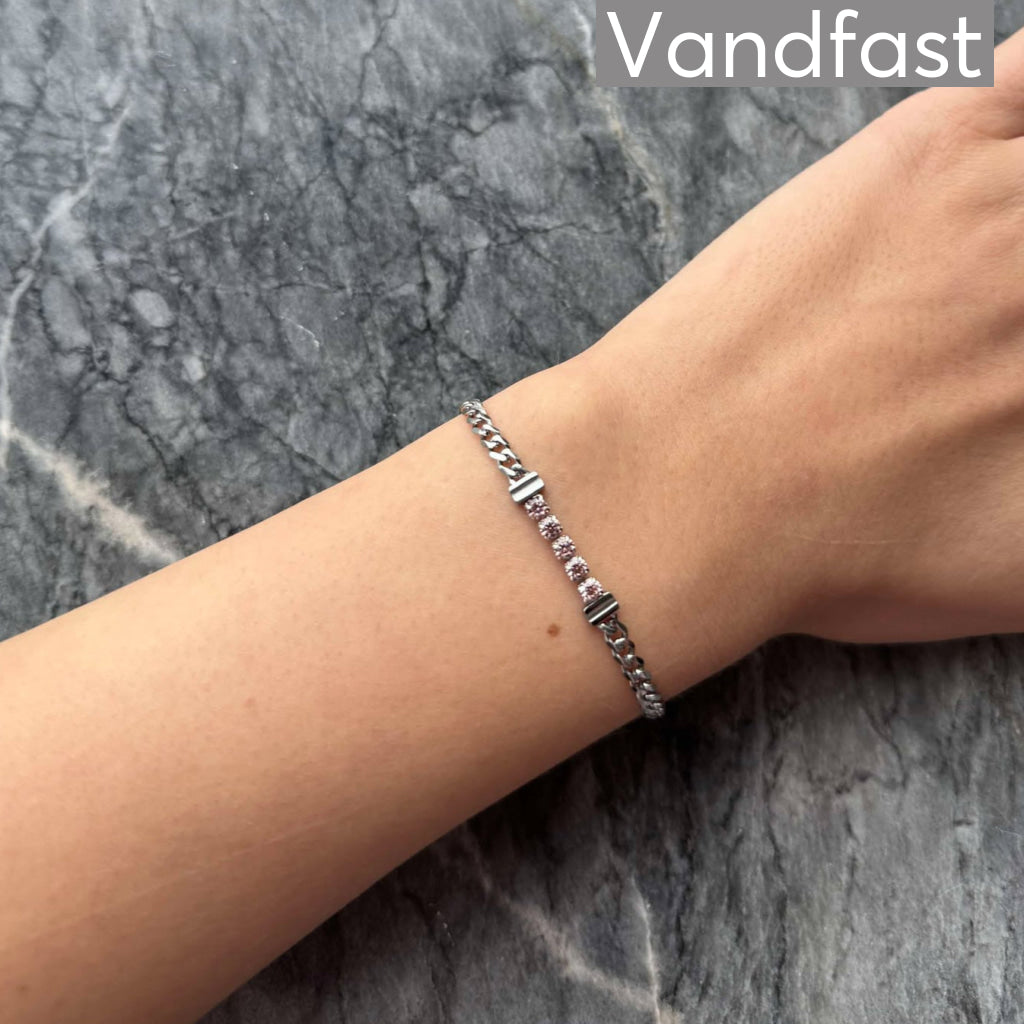 ANNEBRAUNER Panzer Tennis Morganite Bracelet