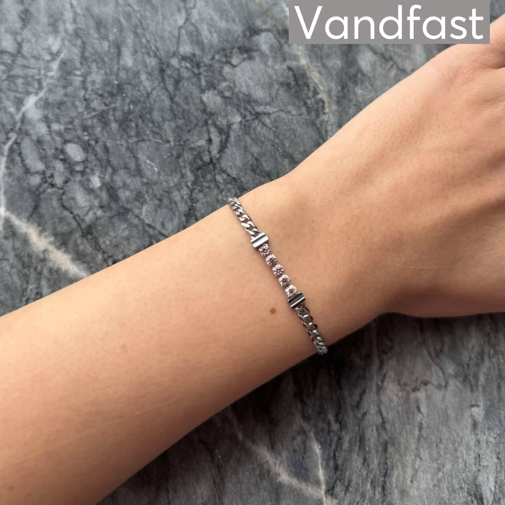 ANNEBRAUNER Panzer Tennis Morganite Bracelet