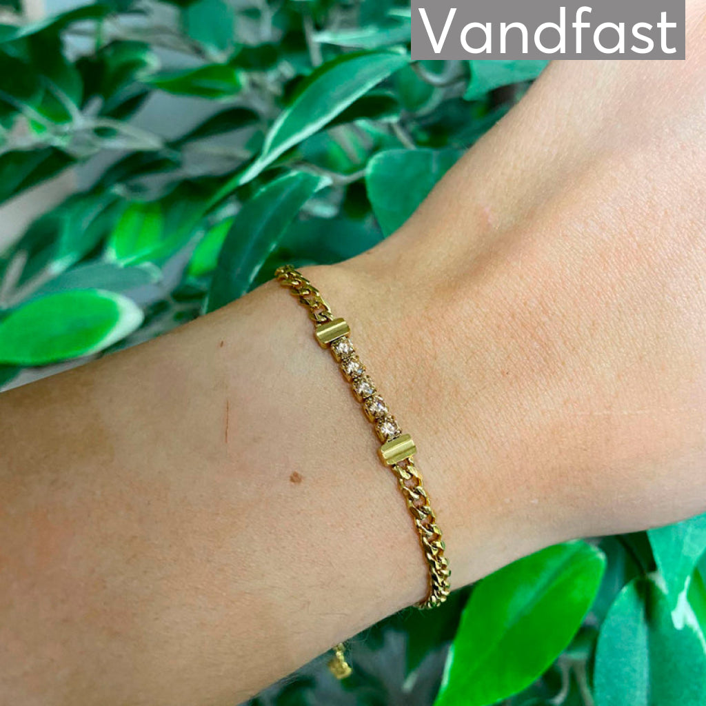 Annebrauner Panzer Tennis Morganite Bracelet