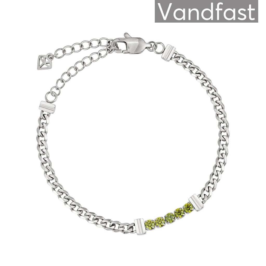 Annebrauner Panzer Tennis Peridot Bracelet