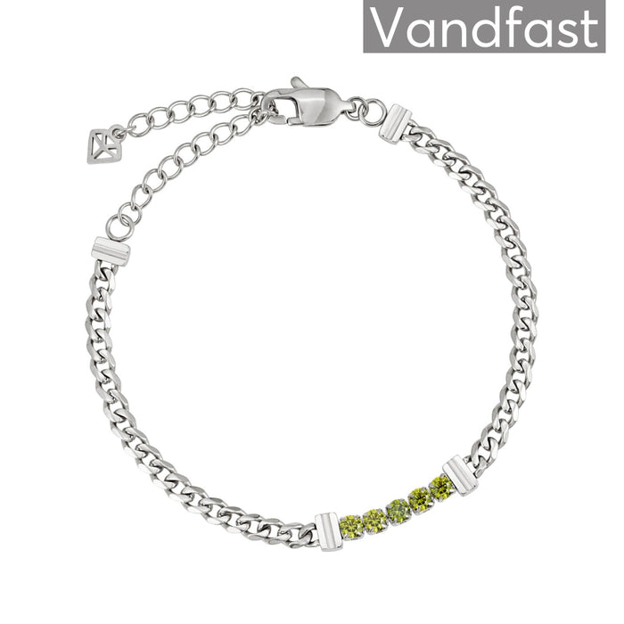 Annebrauner Panzer Tennis Peridot Bracelet