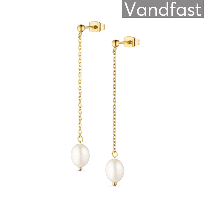Annebrauner Pearl Chain Earrings