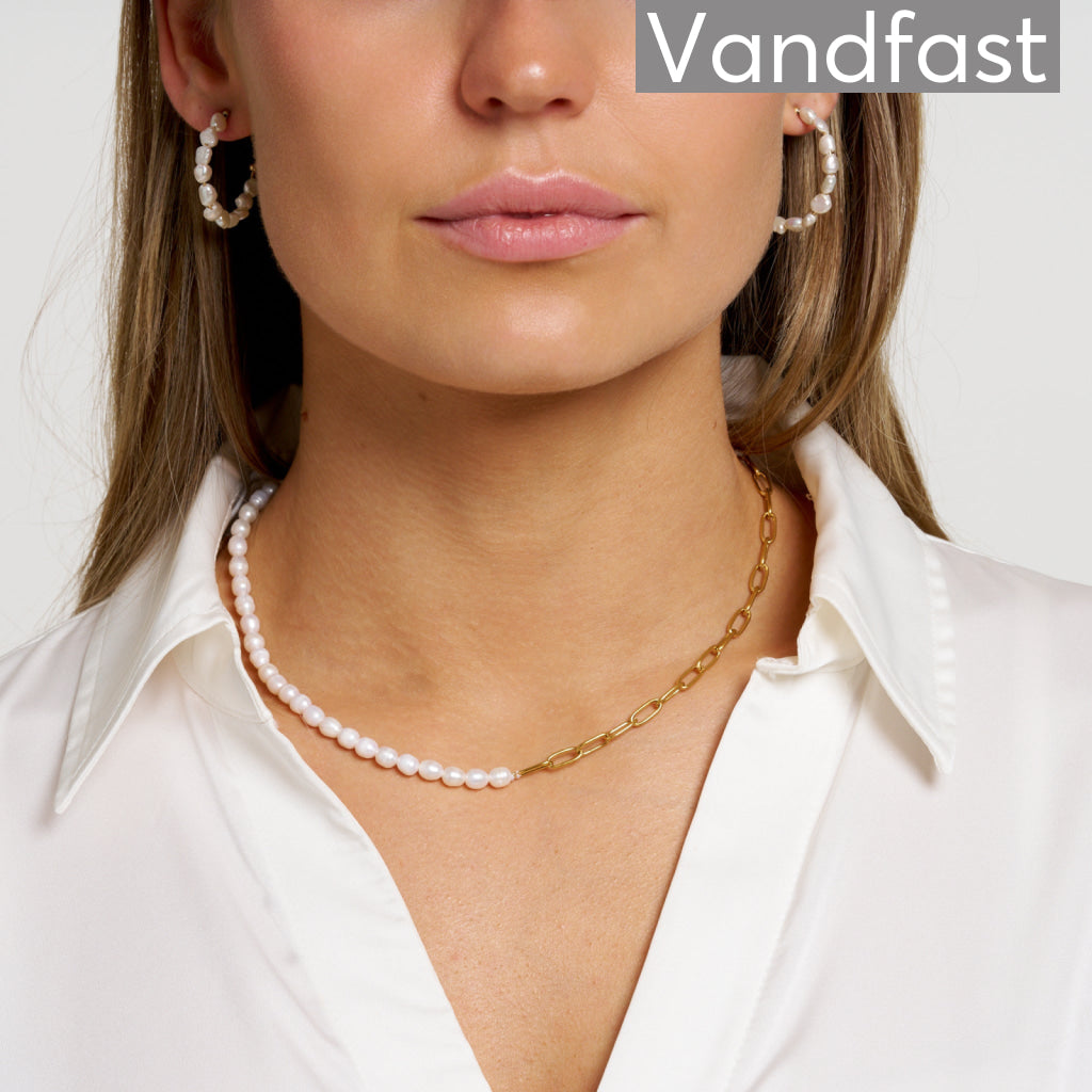 ANNEBRAUNER Pearl Chain Halskæde 18K Guldbelagt