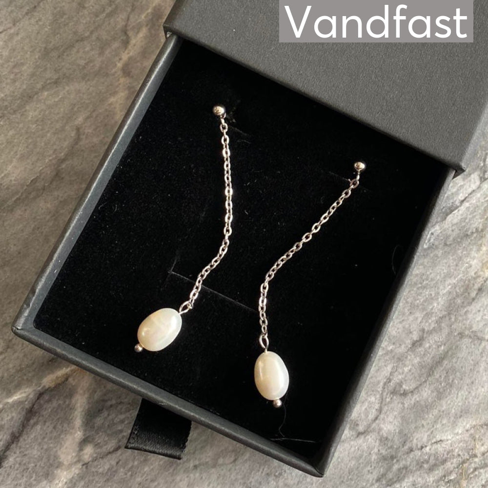 Annebrauner Pearl Chain Earrings