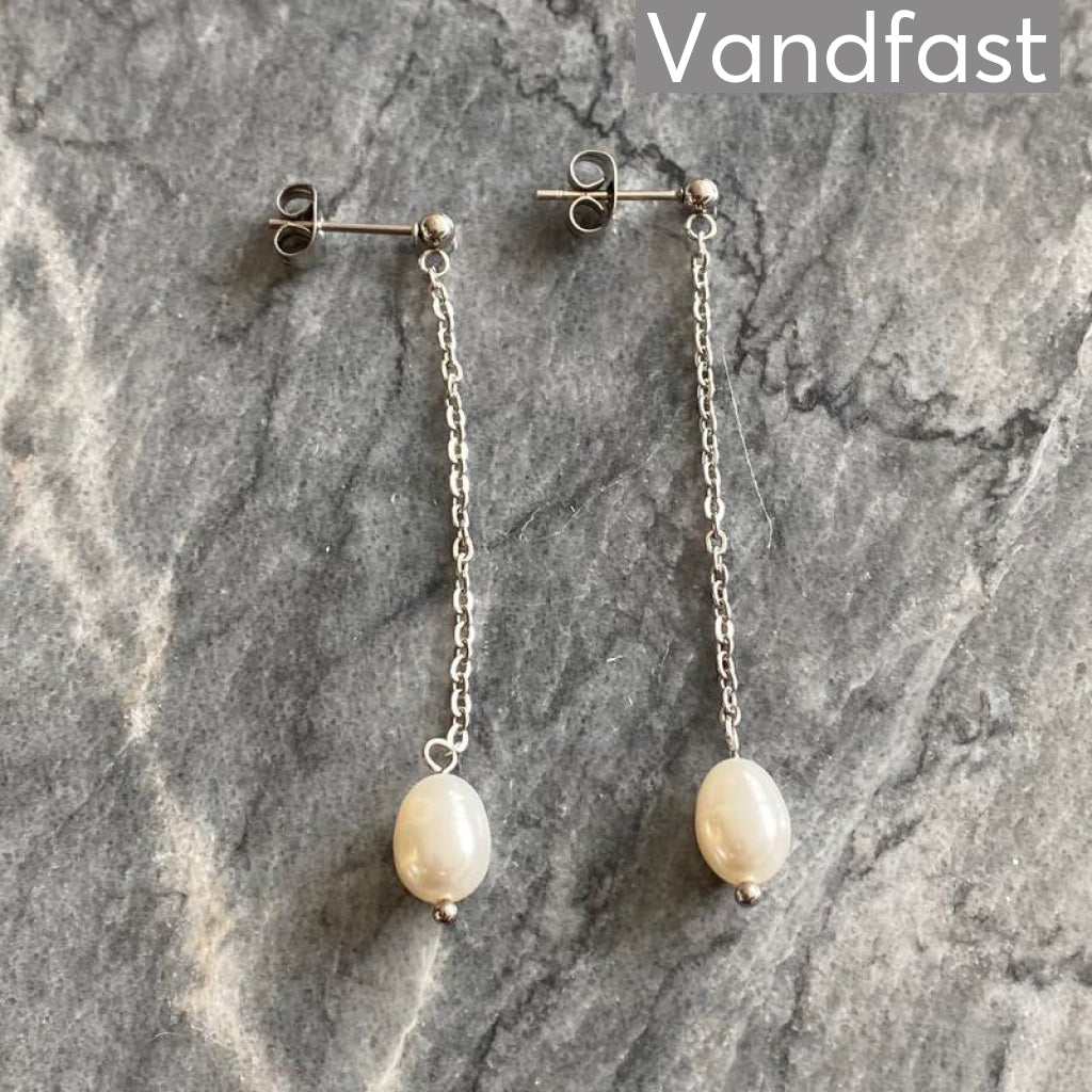 Annebrauner Pearl Chain Earrings