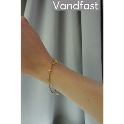 ANNEBRAUNER Pearl Elegance Armbånd 18K Guldbelagt
