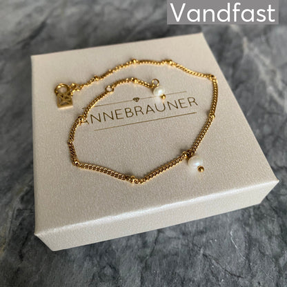 ANNEBRAUNER Pearl Elegance Armbånd 18K Guldbelagt