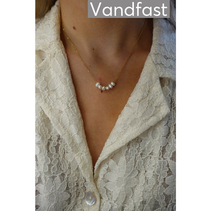 ANNEBRAUNER Pearl Line Halskæde 18K Guldbelagt