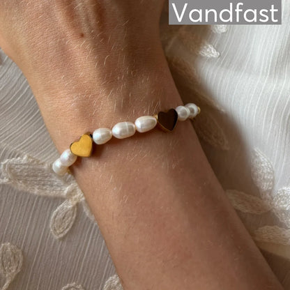ANNEBRAUNER Pearl Love Armbånd 18K Guldbelagt - Armbånd