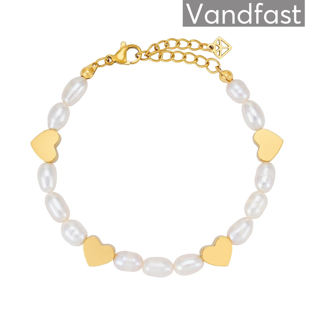 ANNEBRAUNER Pearl Love Armbånd 18K Guldbelagt - Armbånd