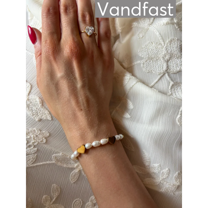 ANNEBRAUNER Pearl Love Armbånd 18K Guldbelagt - Armbånd