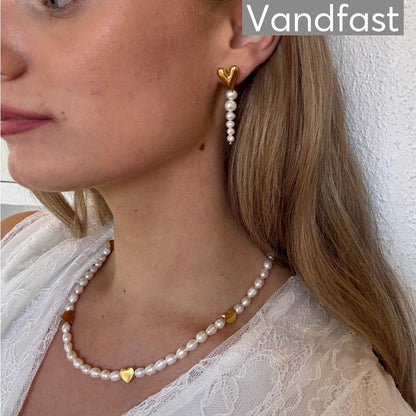 ANNEBRAUNER Pearl Love Diva Øreringe 18K Guldbelagt - Ørering
