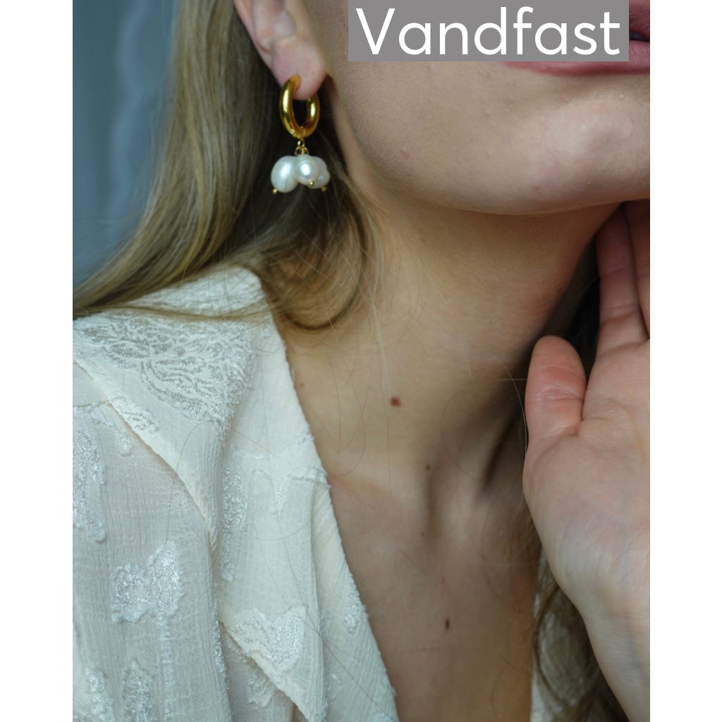 ANNEBRAUNER Pearl Trio Øreringe 18K Guldbelagt