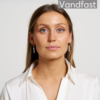 ANNEBRAUNER Pearl Triple Creole Øreringe 18K Guldbelagt