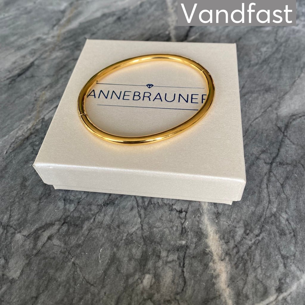 ANNEBRAUNER Plain Bangle Armbånd 18K Guldbelagt - Armbånd