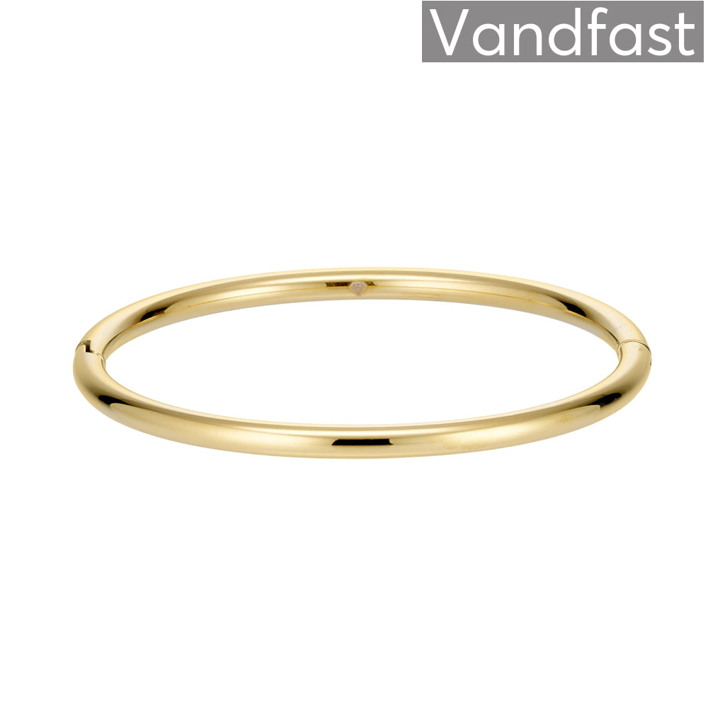 ANNEBRAUNER Plain Bangle Armbånd 18K Guldbelagt - Armbånd