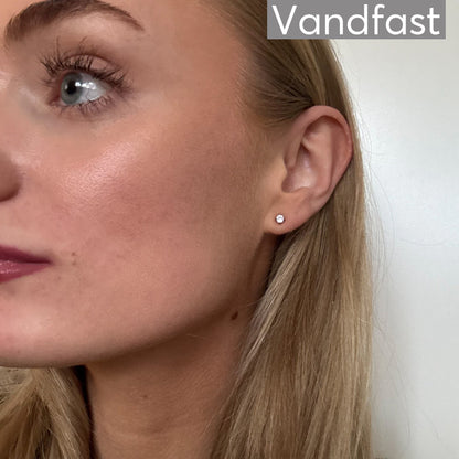ANNEBRAUNER Princess 3 mm Clear Øreringe - Ørering