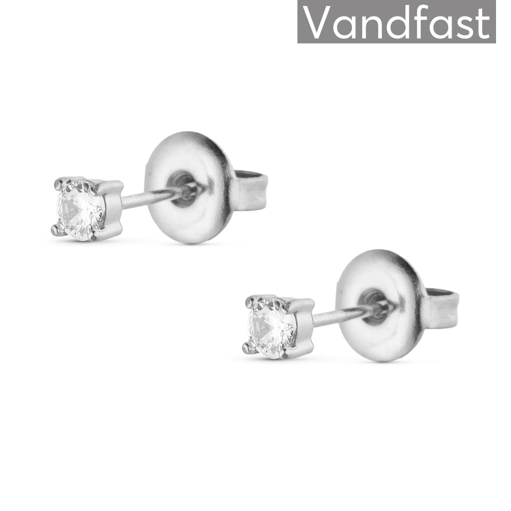 ANNEBRAUNER Princess 3 mm Clear Øreringe - Ørering