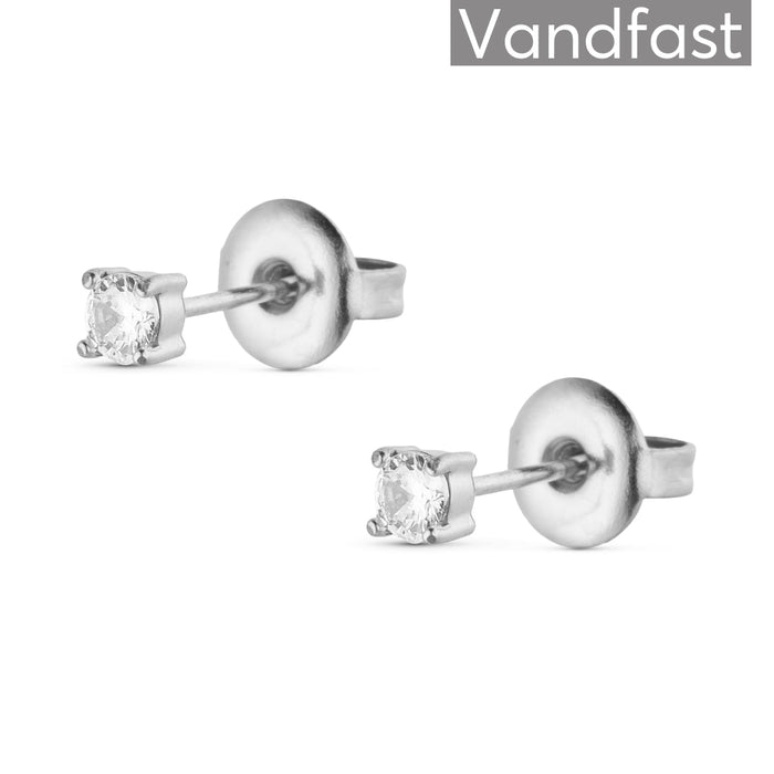 ANNEBRAUNER Princess 3 mm Clear Øreringe - Ørering