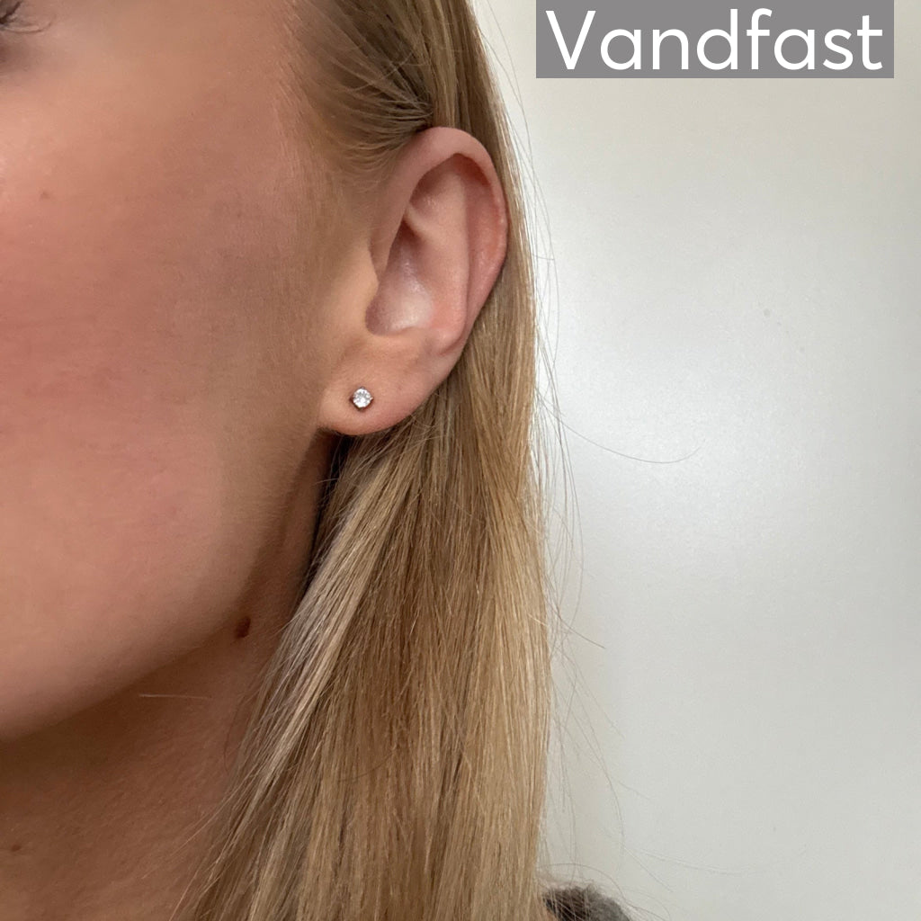ANNEBRAUNER Princess 3 mm Clear Øreringe - Ørering