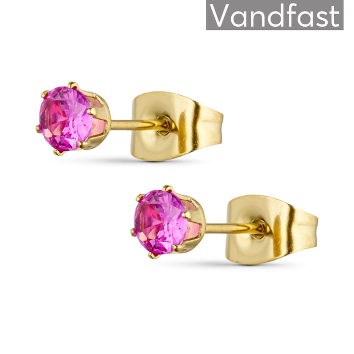ANNEBRAUNER Princess 4mm Rose Øreringe 18K Guldbelagt