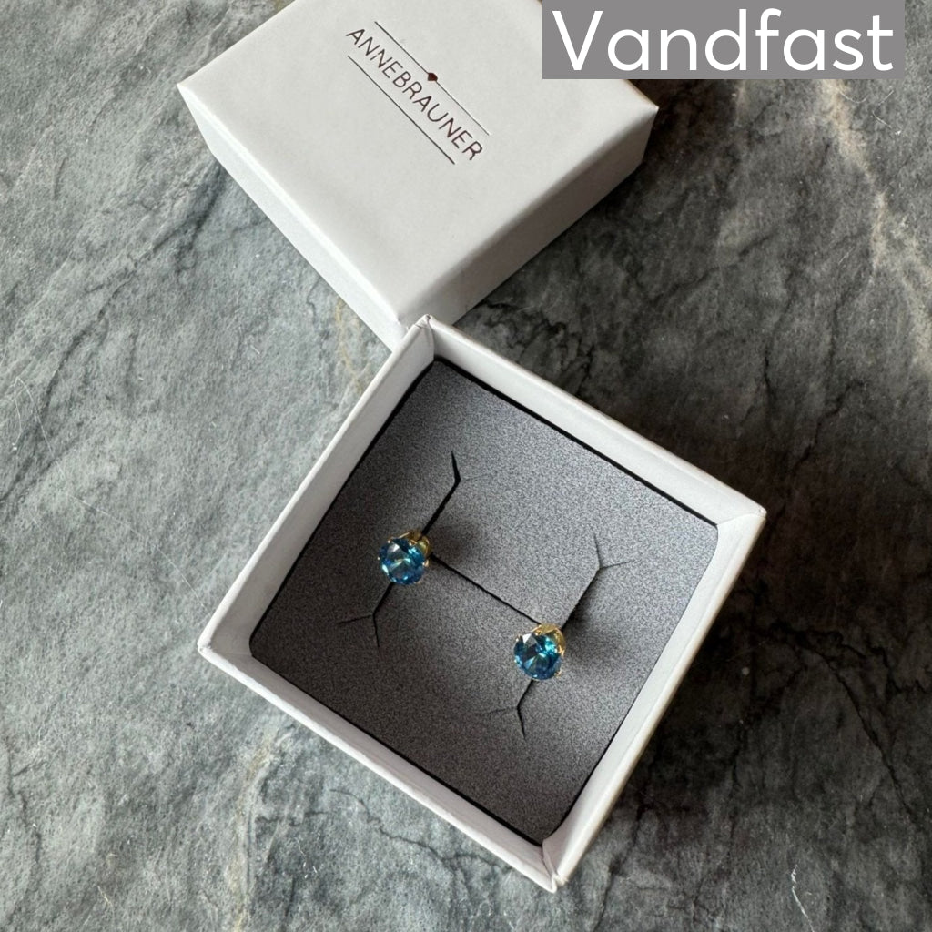 Annebrauner Princess 6Mm Earrings L-Sapphire