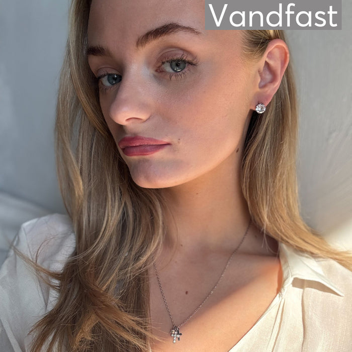 ANNEBRAUNER Princess 8 mm Clear Øreringe - Ørering