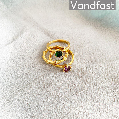 Annebrauner Princess Ring Jade Green
