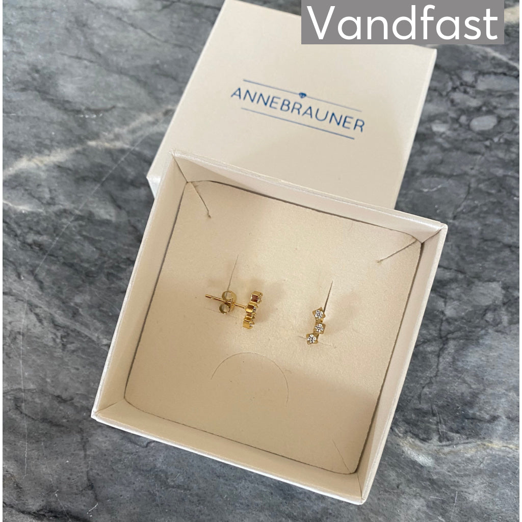 ANNEBRAUNER Princess Line Ørestikker 18K Guldbelagt - Ørering