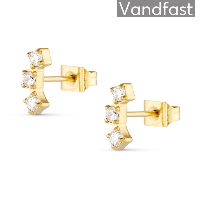 ANNEBRAUNER Princess Line Ørestikker 18K Guldbelagt - Ørering