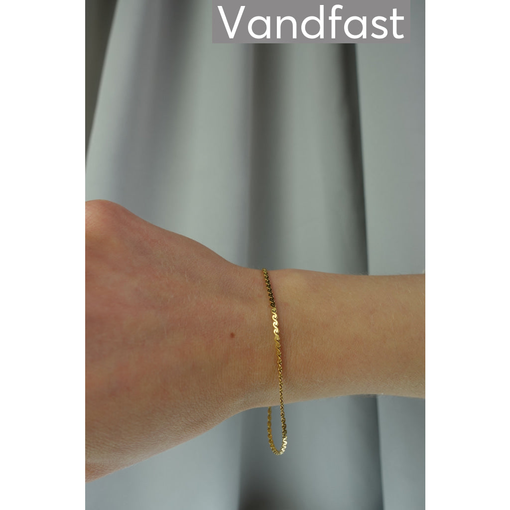 ANNEBRAUNER S-Shape Armbånd 18K Guldbelagt