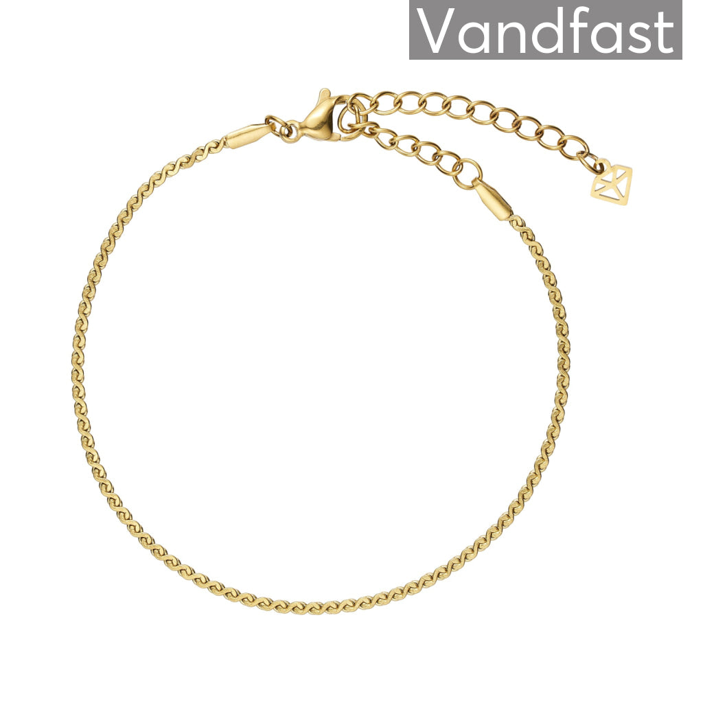 ANNEBRAUNER S-Shape Armbånd 18K Guldbelagt