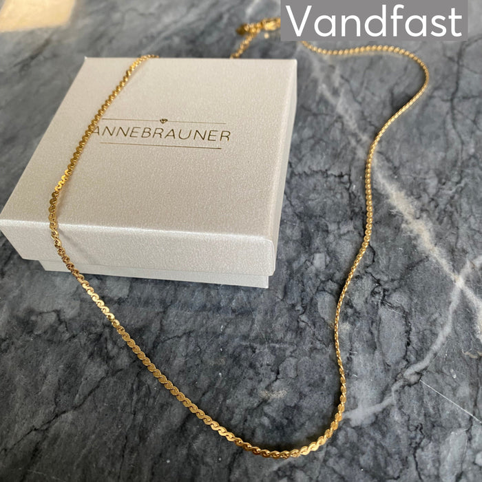 ANNEBRAUNER S-Shape Halskæde 18K Guldbelagt