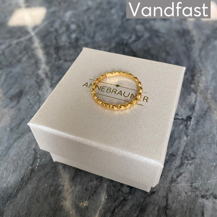 ANNEBRAUNER Simple Heart Ring 18K Guldbelagt