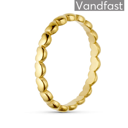 ANNEBRAUNER Simple Heart Ring 18K Guldbelagt
