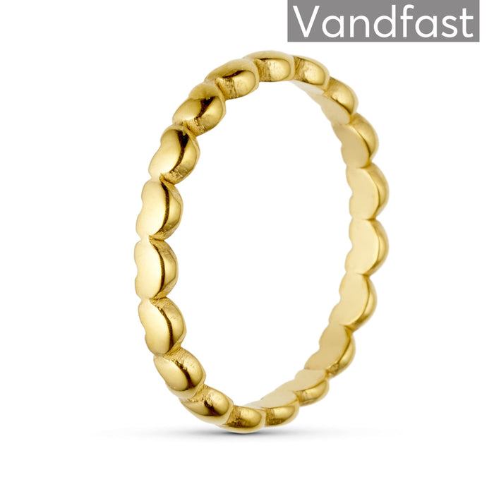 ANNEBRAUNER Simple Heart Ring 18K Guldbelagt