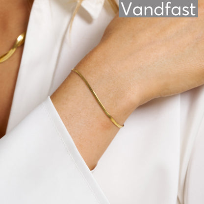 ANNEBRAUNER Snake Armbånd 18K Guldbelagt 2 mm