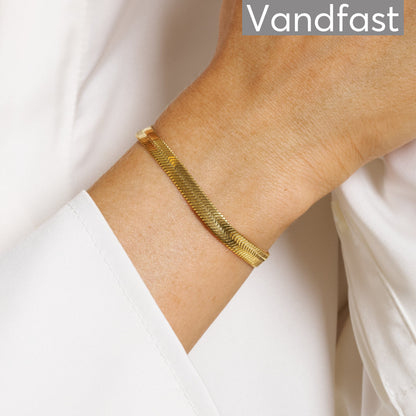 ANNEBRAUNER Snake Armbånd 18K Guldbelagt 6 mm