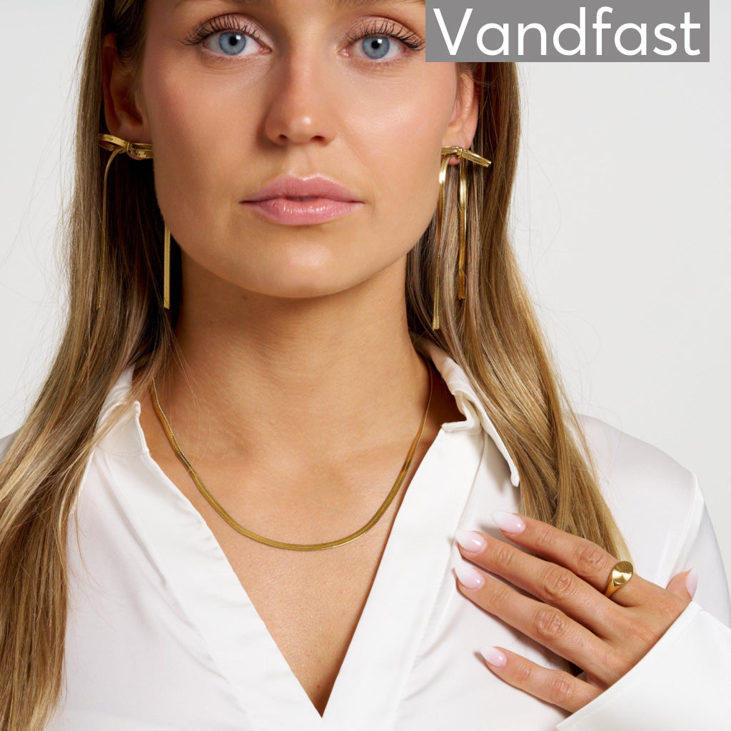 ANNEBRAUNER Snake Bow Øreringe 18K Guldbelagt