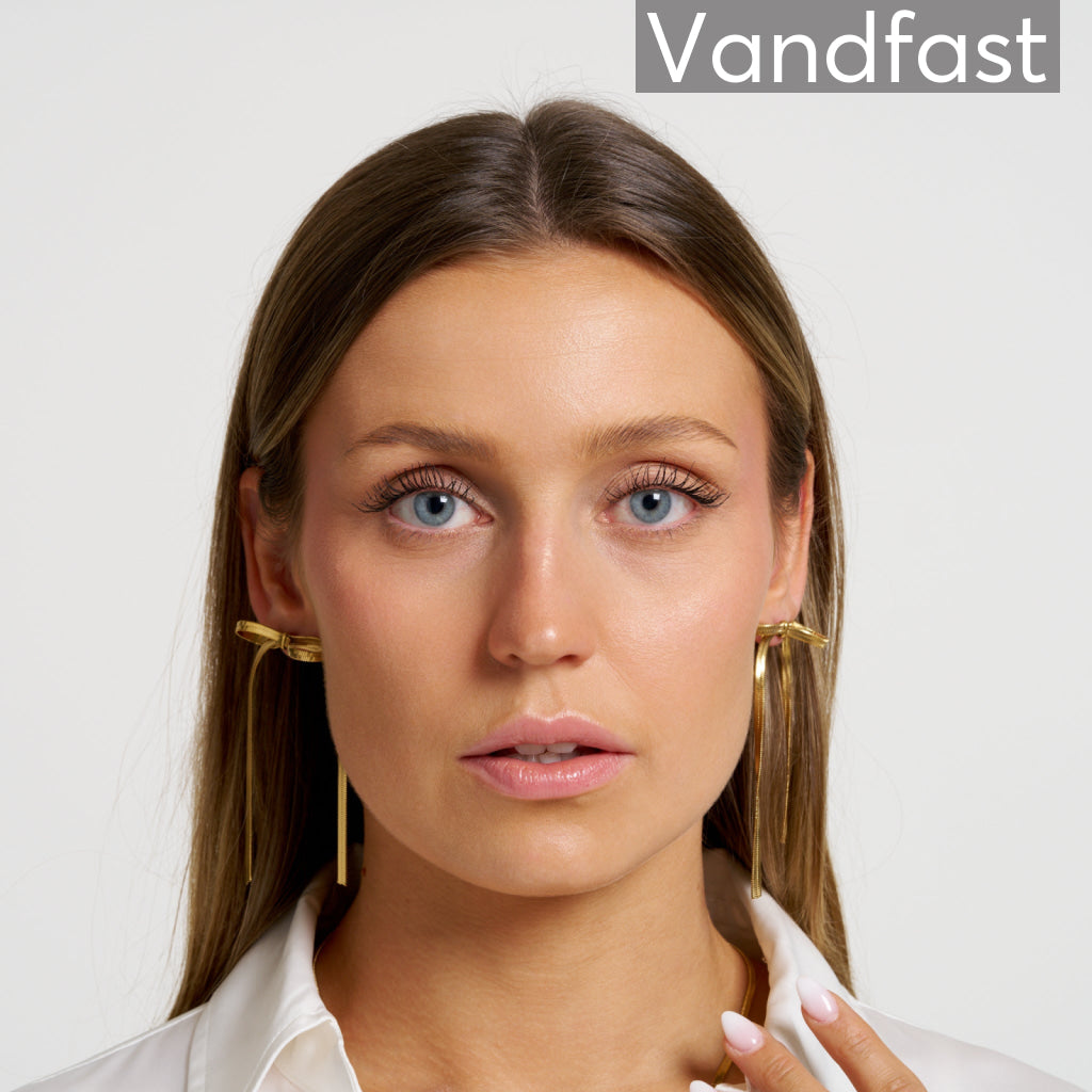 ANNEBRAUNER Snake Bow Øreringe 18K Guldbelagt