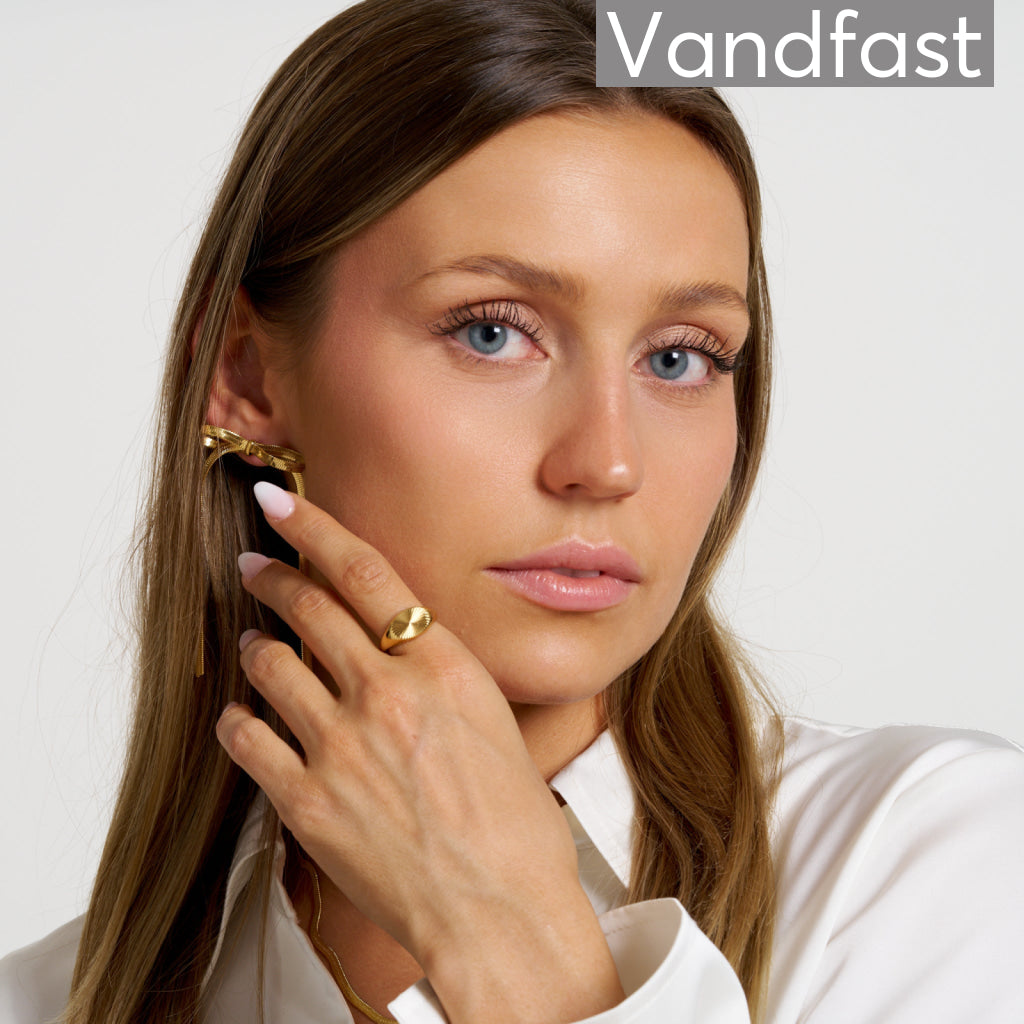 ANNEBRAUNER Snake Bow Øreringe 18K Guldbelagt