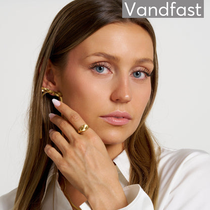 ANNEBRAUNER Snake Bow Øreringe 18K Guldbelagt