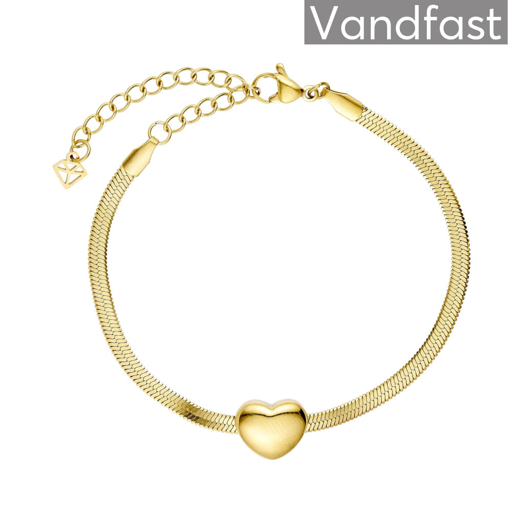 ANNEBRAUNER Snake Heart Armbånd 18K Guldbelagt - Armbånd