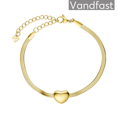 ANNEBRAUNER Snake Heart Armbånd 18K Guldbelagt - Armbånd